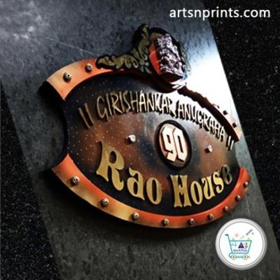 Book Now – Rao’s House Name Plate in Acrylic | ₹8,999 | 18x24” | Fast Dispatch